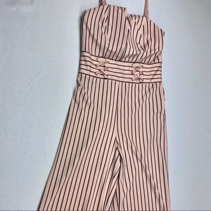 Material Girl Stripe Corset Jumpsuit
